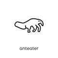 Anteater icon. Trendy modern flat linear vector Anteater icon on