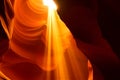 Antelope Canyon - abstract background. Travel and nature concept. Neural network AI generated