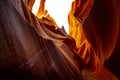 Antelope Canyon - amazing colors of the sandstone rocks Royalty Free Stock Photo