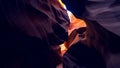 Antelope Canyon - amazing colors of the sandstone rocks Royalty Free Stock Photo