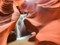 Antelope Canyon - amazing colors of the sandstone rocks - travel photography Royalty Free Stock Photo