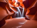 Antelope Canyon - amazing colors of the sandstone rocks - travel photography Royalty Free Stock Photo