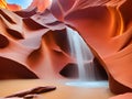 Antelope Canyon - amazing colors of the sandstone rocks - travel photography Royalty Free Stock Photo