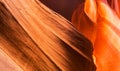 Antelope Canyon, Arizona, perspective scenery in autumn Royalty Free Stock Photo