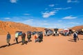 Tourists on a photographic trip in Upper Antelope Canyon in Arizona