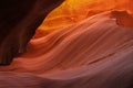 Antelope Canyon with sandstone reflective