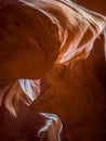 Antelope Canyon: Graceful Land of Eroded Sandstone Royalty Free Stock Photo