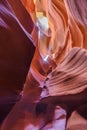 Antelope Canyon in the Navajo Reservation near Page, Arizona, USA. Royalty Free Stock Photo