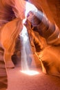 Antelope Canyon in the Navajo Reservation near Page, Arizona, USA. Royalty Free Stock Photo