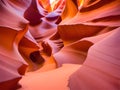 antelope canyon in the navajo sandstone, arizona usa