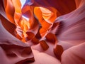 antelope canyon in the navajo sandstone, arizona usa