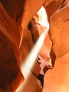Antelope Canyon Shaft of Light 2 Royalty Free Stock Photo