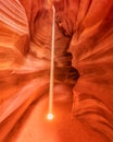 Scenic light beam view at Canyon Antelope near Page, Arizona USA Royalty Free Stock Photo