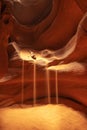 Scenic background view at Canyon Antelope near Page, Arizona USA Royalty Free Stock Photo