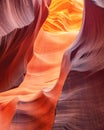 Scenic background view at Canyon Antelope near Page, Arizona USA Royalty Free Stock Photo