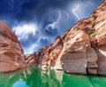 Antelope Canyon during a storm, Lake Powell, Arizona