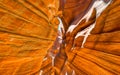 Antelope Canyon texture and rock formations, Arizona Royalty Free Stock Photo