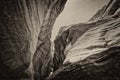 Antelope Canyon, USA. Wonderful view of rocks and coming light
