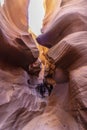 The Antelope Canyons, lower canyon Royalty Free Stock Photo