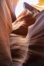 The Antelope Canyons, lower canyon Royalty Free Stock Photo