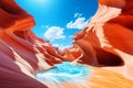 Antelope canyons stunning formations and arizona landscapes for wanderlust inspiration Royalty Free Stock Photo