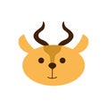 antelope head icon  illustration template design Royalty Free Stock Photo