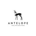 Antelope logo vector design Royalty Free Stock Photo