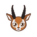 Antelope portrait illustration Royalty Free Stock Photo