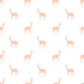 Antelope silhouette on white backgrounds