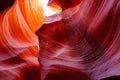 Antelope Valley, the red sandstone of the valley wall undulates like flowing water and is smooth like silk Royalty Free Stock Photo