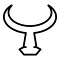 Antelope wildbeest icon, outline style Royalty Free Stock Photo