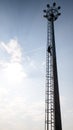 Antena tower on a clear summer day