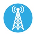 Antena with wifi connection signal Royalty Free Stock Photo