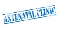 Antenatal clinic blue stamp