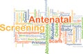 Antenatal screening background concept