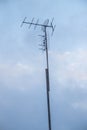 Antenna analog on the mast for receiving a radio signal