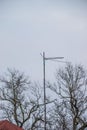 Antenna analog on the mast for receiving a radio signal