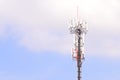 Antenna cellular mobile phone tower Royalty Free Stock Photo