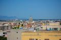 Cagliari with a church in the middle