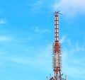 Antenna and clouds Royalty Free Stock Photo