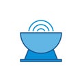 Antenna Dish vector concept colored creative icon