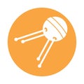Antenna glypy with color background vector icon which can easily modify or edit
