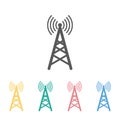 Antenna icon, network, wireless, cellular, brodcast Royalty Free Stock Photo
