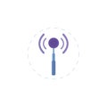 antenna icon. cellular clipart. antenna isolated simple clipart