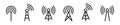 Megaphone icons set. Electric megaphone symbol. Loudspeaker Icons. Announcemant concept Royalty Free Stock Photo