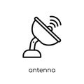 Antenna icon. Trendy modern flat linear vector Antenna icon on w Royalty Free Stock Photo