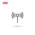 Antenna icon vector design isoloted 2 Royalty Free Stock Photo