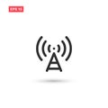 Antenna icon vector design isoloted 3 Royalty Free Stock Photo