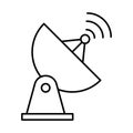 Antenna Line Style vector icon which can easily modify or edit Royalty Free Stock Photo
