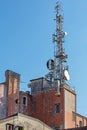 Antenna Mast at Building